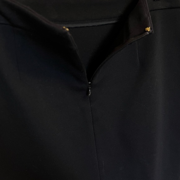 NWT Michael Kors Black Pencil Skirt with Asymmetrical  Zipper - Size 6 - Picture 8 of 11